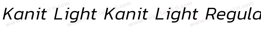Kanit Light Kanit Light RegularVers字体转换